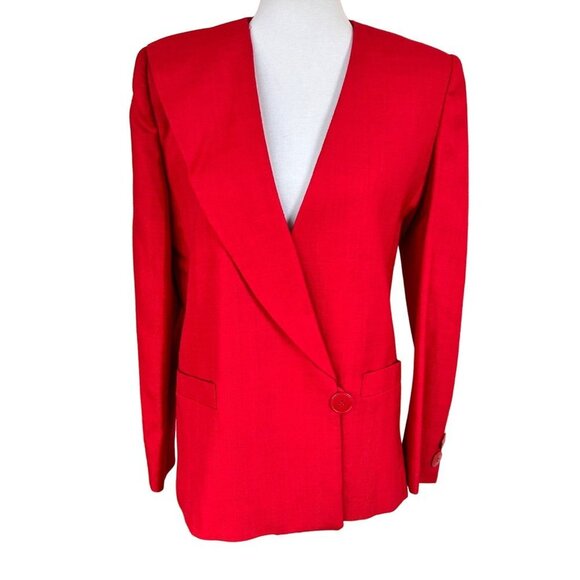 Peabody House Jackets & Blazers - Vintage Peabody House Women Blazer Size Medium Red Professional Work Suit Jacket
